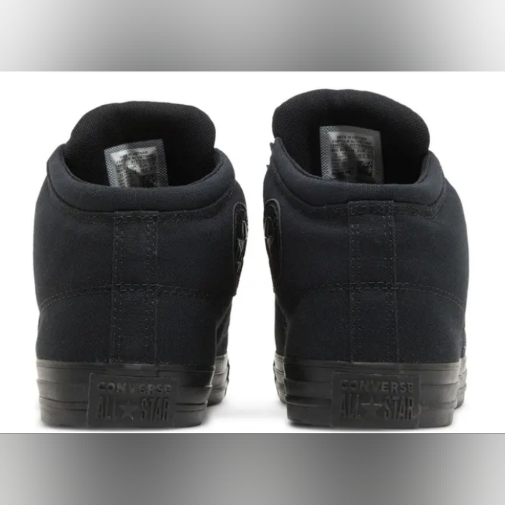Converse Chuck Taylor High Street Hi 'Triple Black' Sneakers Size M8 W10 N/Box - Picture 2 of 12